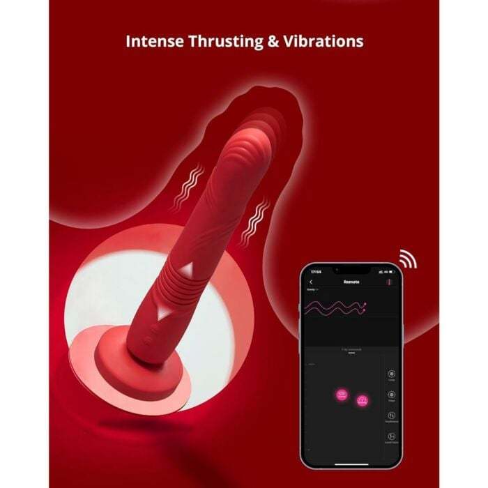 Lovense Gravity Bluetooth Automatic Thrusting & Vibrating Dildo | UberKinky